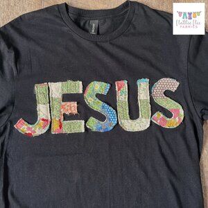 Handmade Quilted Jesus Shirt,‎ appliqued